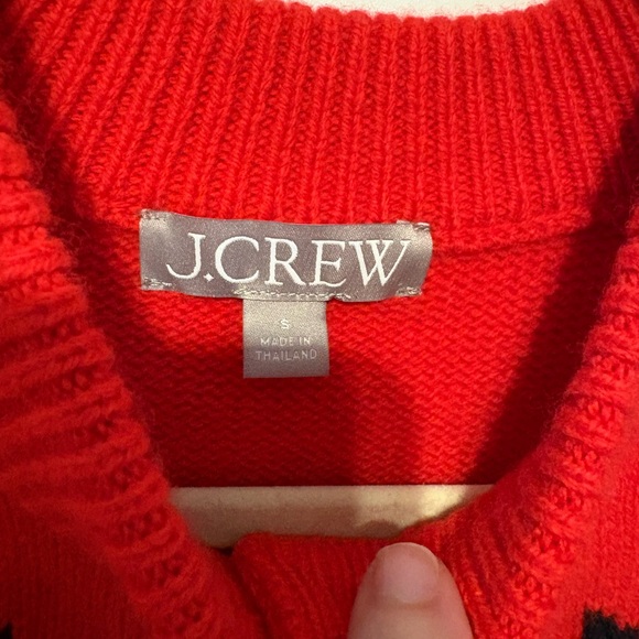 J. Crew Red Floral Button-Front Cardigan - Picture 4 of 5